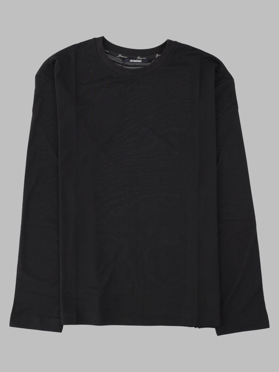 JACQUEMUS T-Shirt A Manica Lunga "Rond Carré"