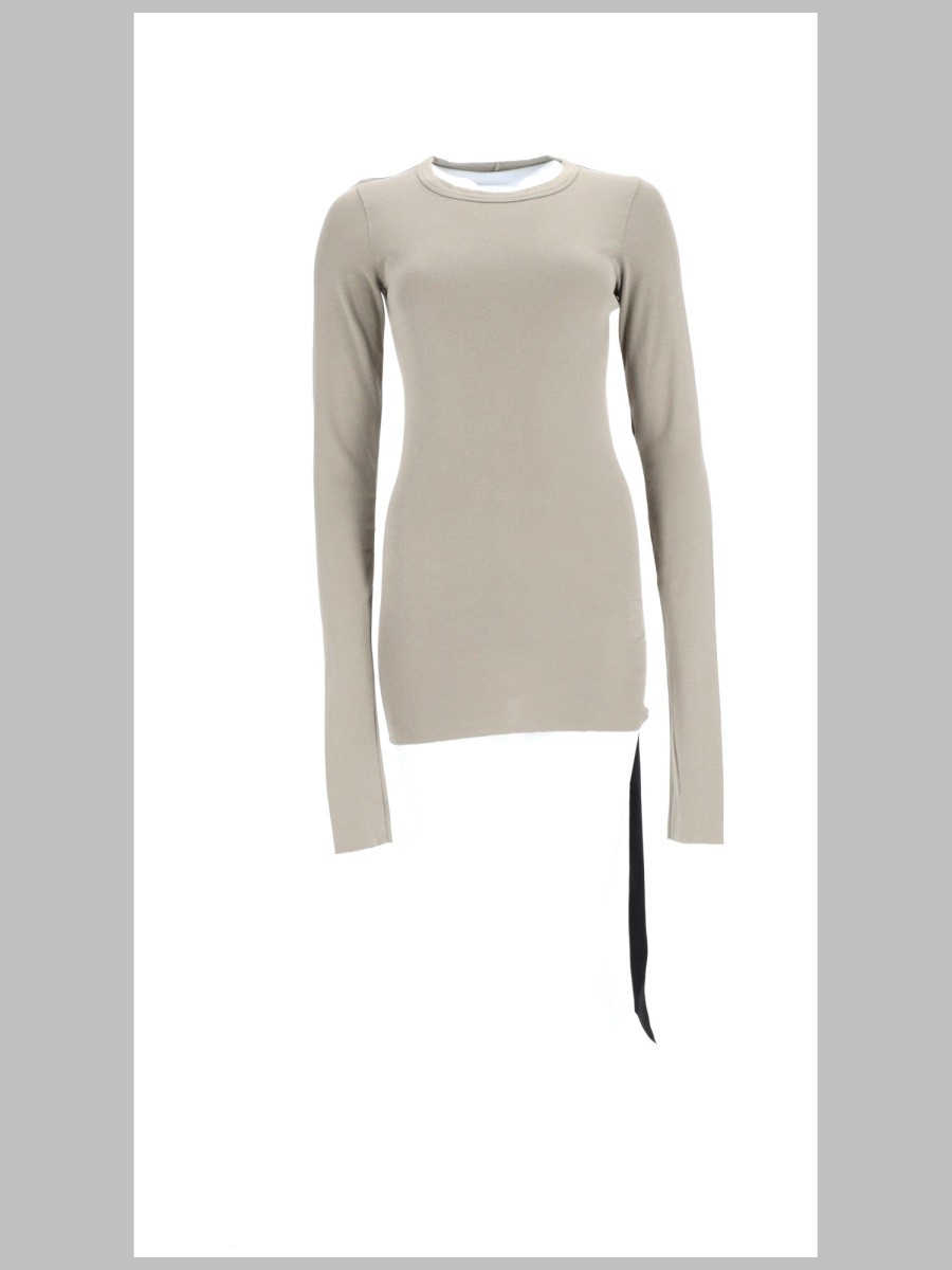 RICK OWENS DRKSHDW T-SHIRT "BASIC" A MANICA LUNGA
