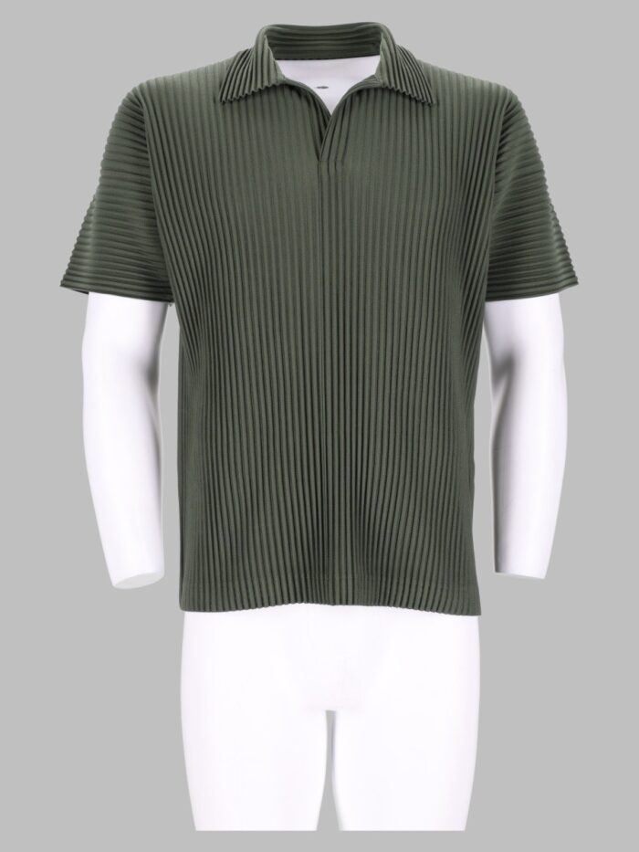 homme plisse issey miyake t shirt con colletto polo HOMME PLISSE ISSEY MIYAKE T-Shirt Con Colletto Polo