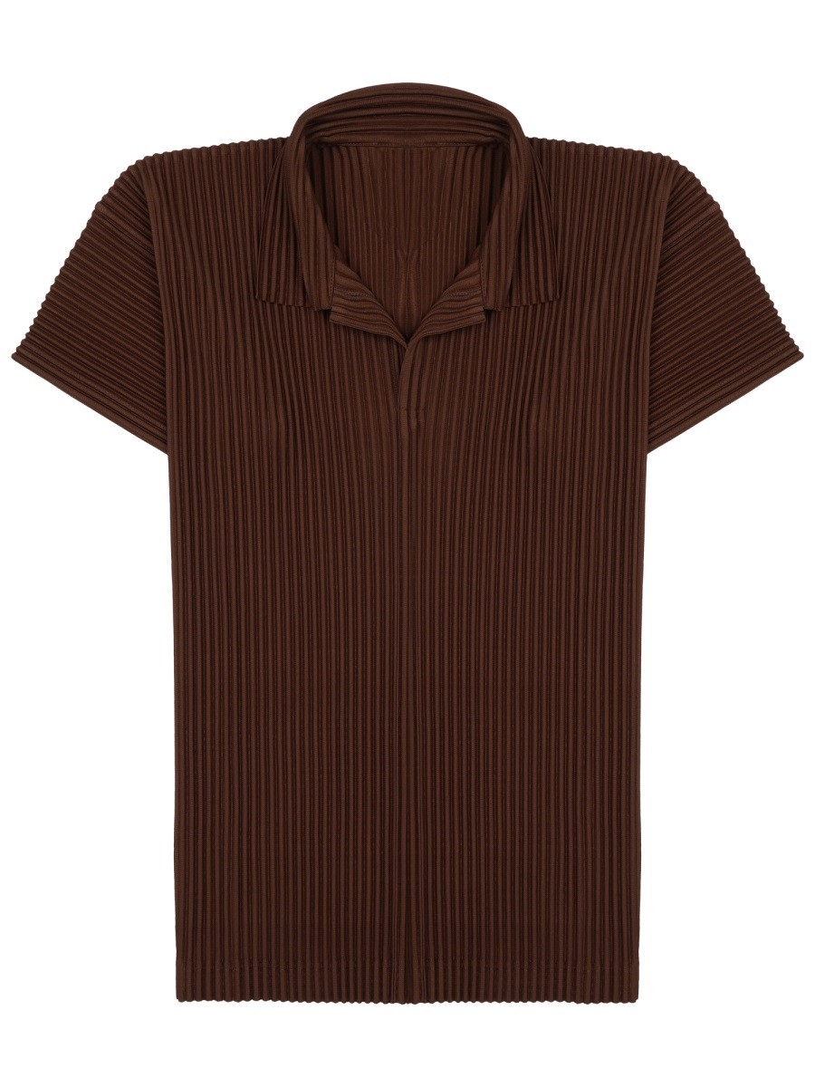 HOMME PLISSE ISSEY MIYAKE T-SHIRT CON COLLETTO POLO