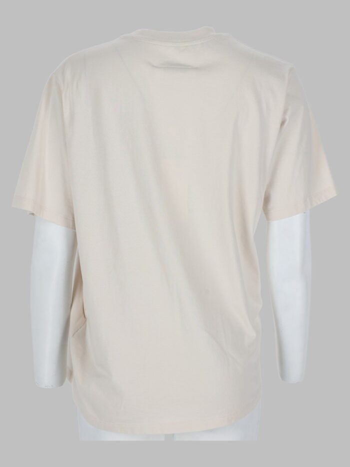 MM6 MAISON MARGIELA T-shirt Con Drappeggio E Patch Logo