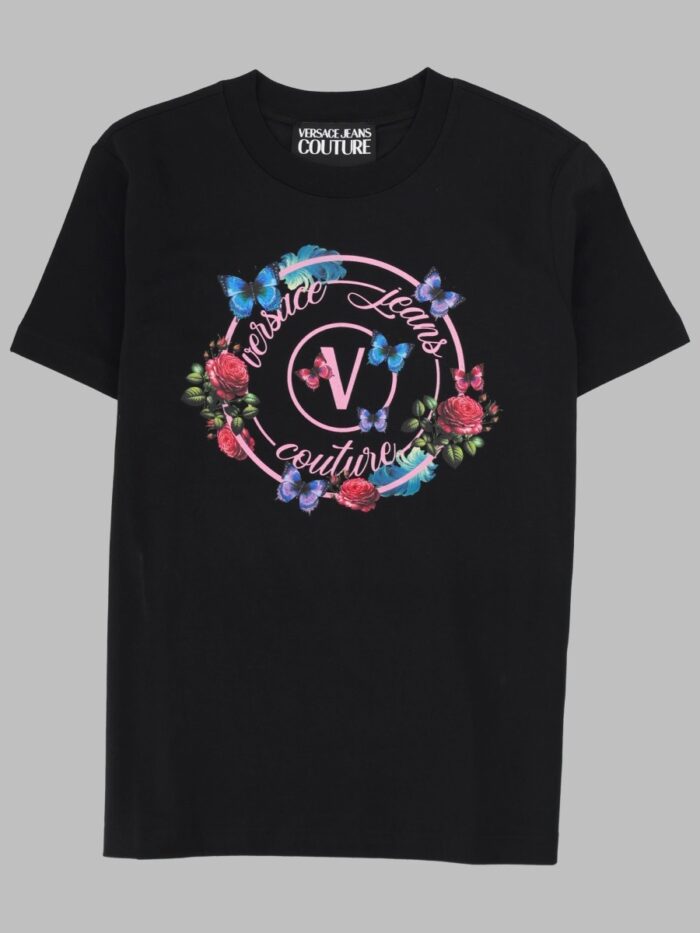 Versace Jeans Couture T-SHIRT CON EMBLEMA "BUTTERFLY"