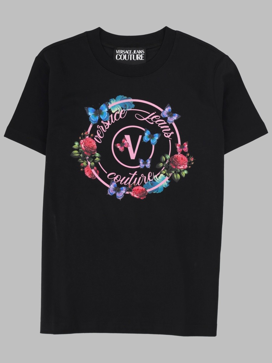 Versace Jeans Couture T-SHIRT CON EMBLEMA "BUTTERFLY"