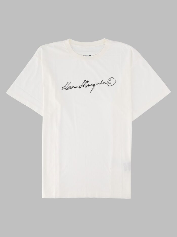 mm6 maison margiela t shirt con logo MM6 MAISON MARGIELA T-shirt Con Logo