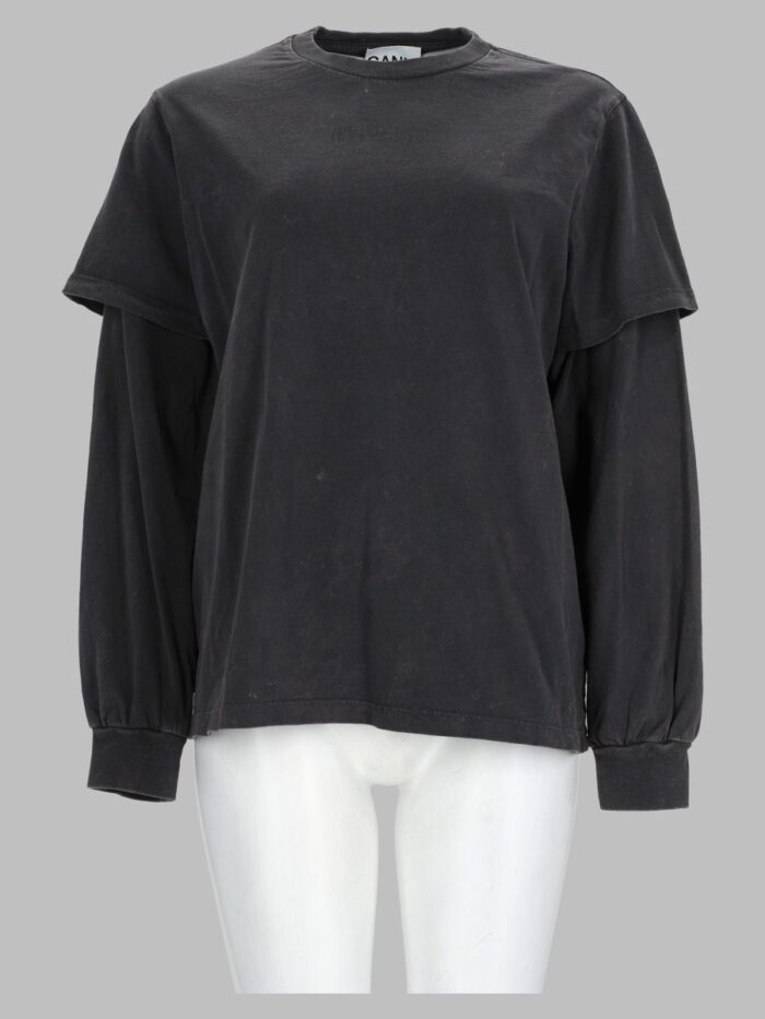 ganni t shirt con logo GANNI T-Shirt Con Logo