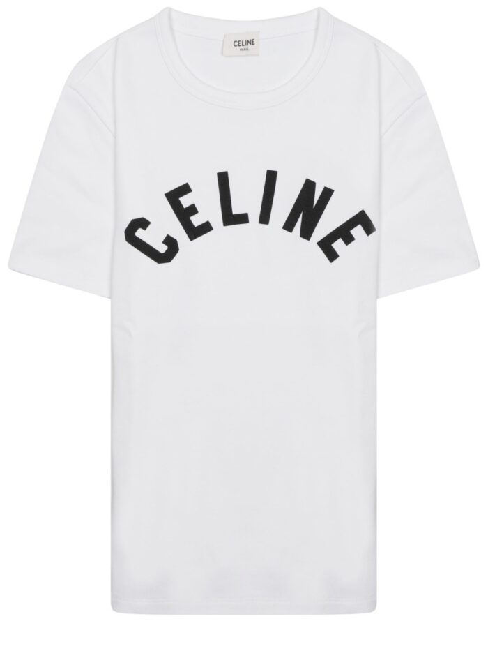 celine t shirt con logo Celine T-SHIRT CON LOGO