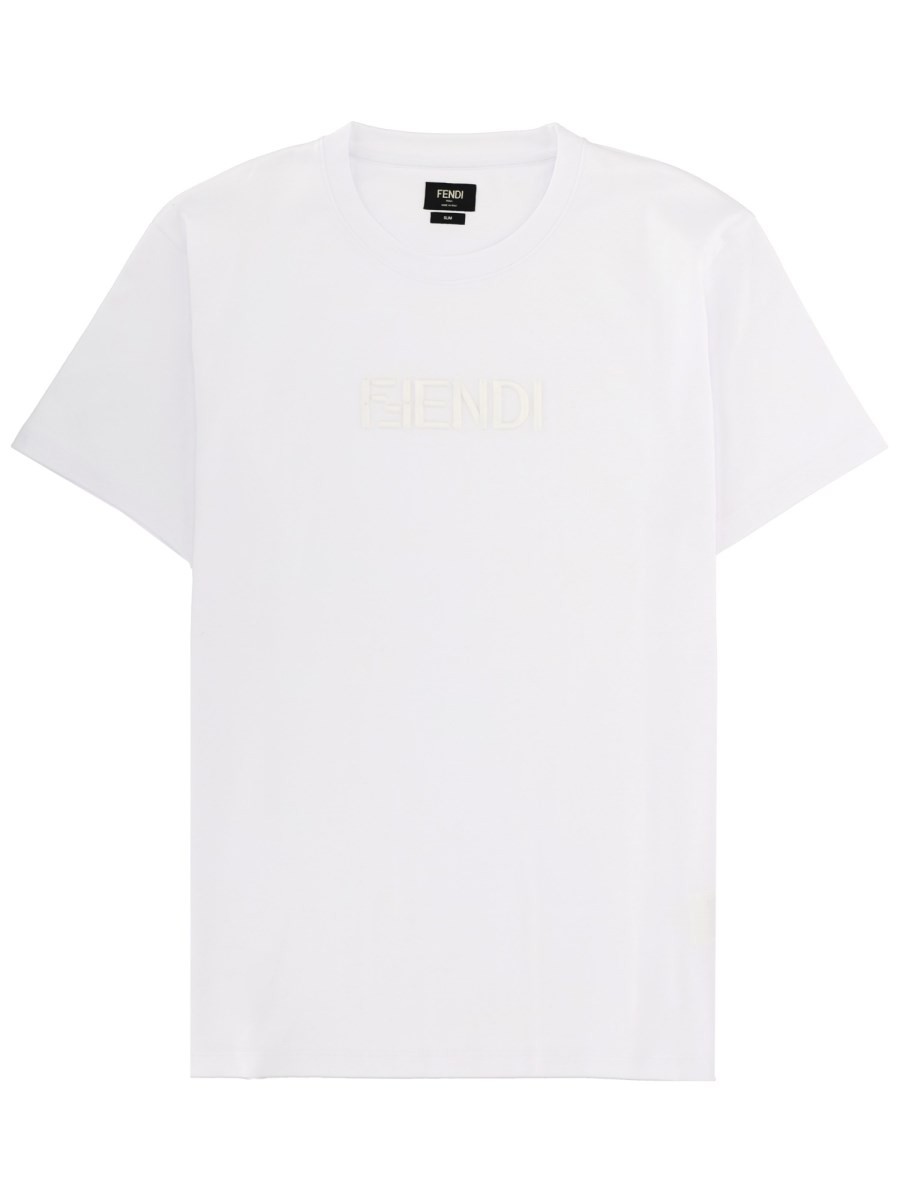 Fendi T-SHIRT CON LOGO 3D