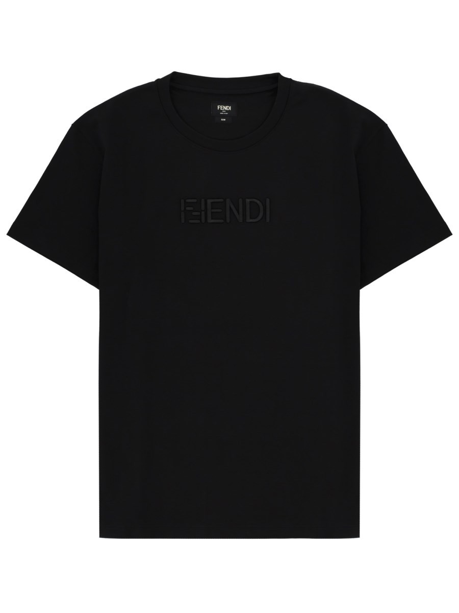 Fendi T-SHIRT CON LOGO 3D