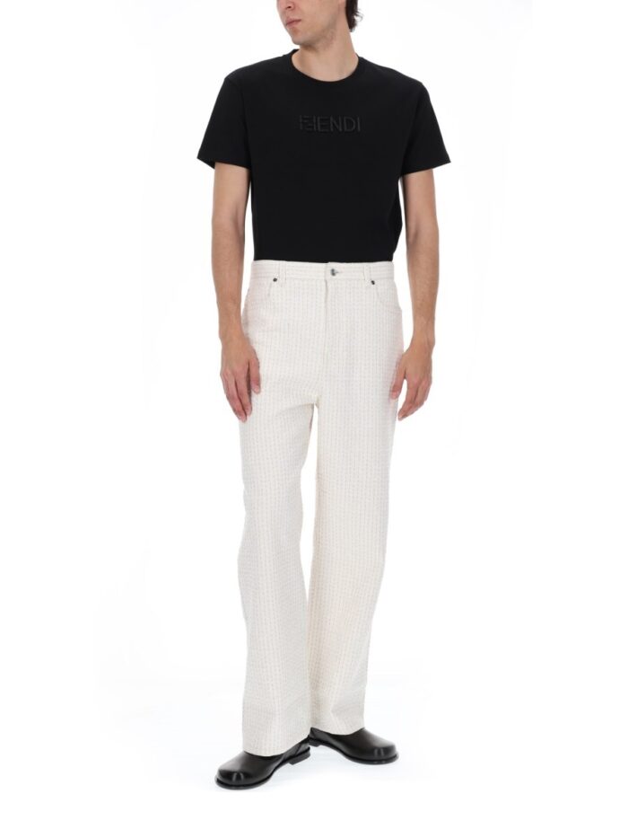 Fendi T-SHIRT CON LOGO 3D