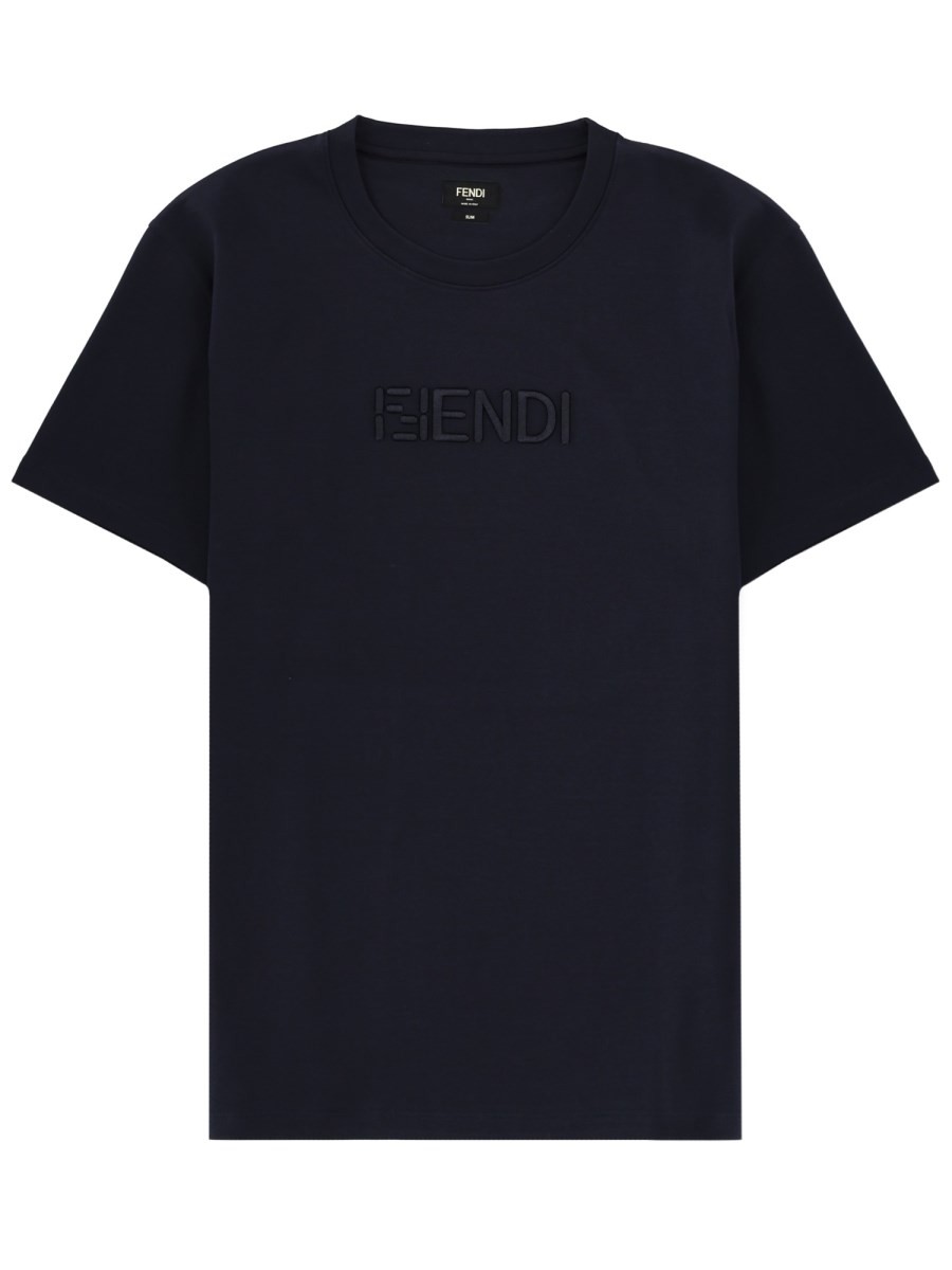 Fendi T-SHIRT CON LOGO 3D