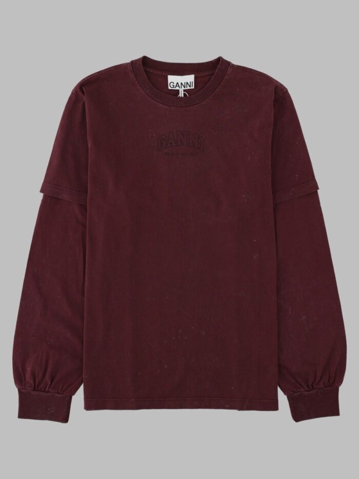 ganni t shirt con logo GANNI T-Shirt Con Logo