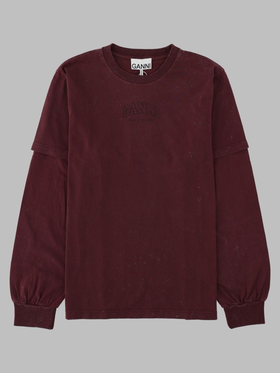 GANNI T-Shirt Con Logo