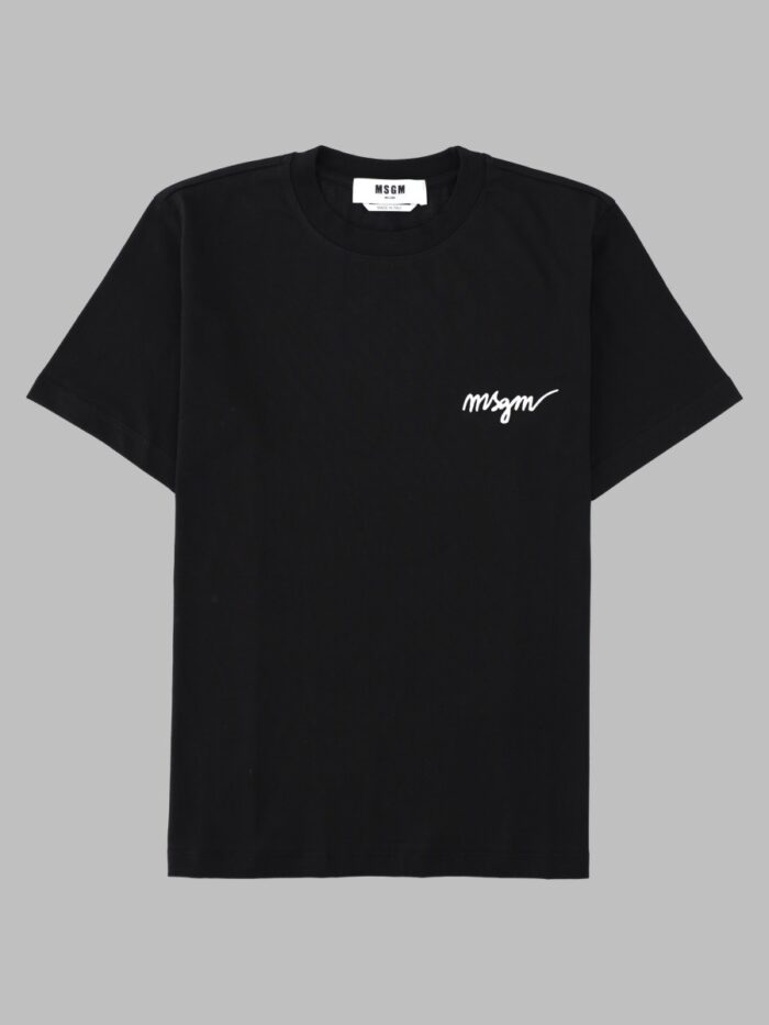 msgm t shirt con logo Msgm T-Shirt Con Logo