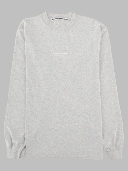 Alexander Wang T-Shirt Con Logo A Maniche Lunghe