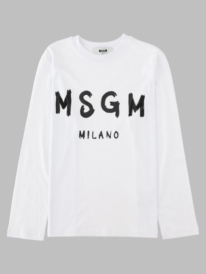 msgm t shirt con logo Msgm T-Shirt Con Logo
