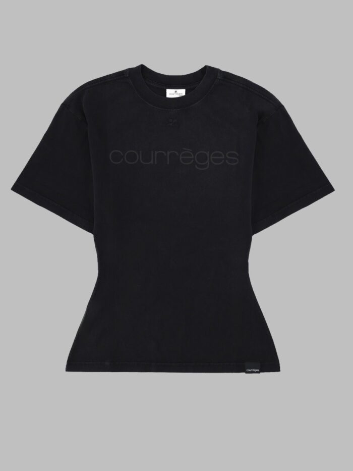 courreges t shirt con logo COURREGES T-SHIRT CON LOGO