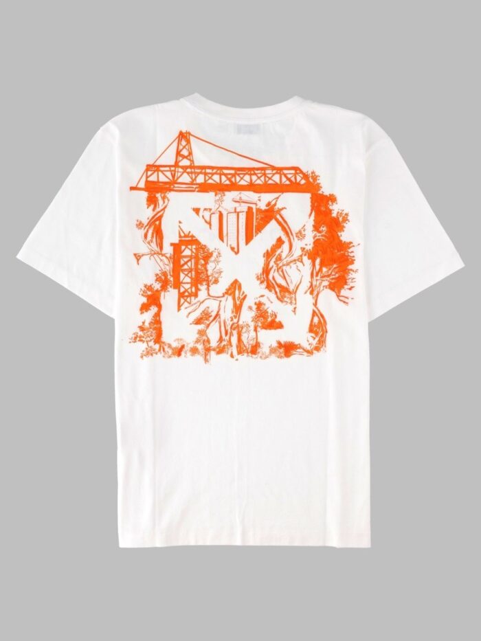 Off-white T-Shirt Con Logo E Stampa