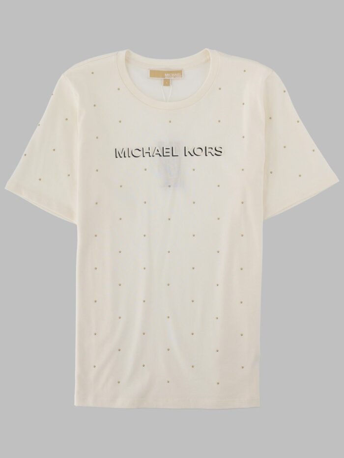 MICHAEL BY MICHAEL KORS T-SHIRT CON LOGO E STRASS