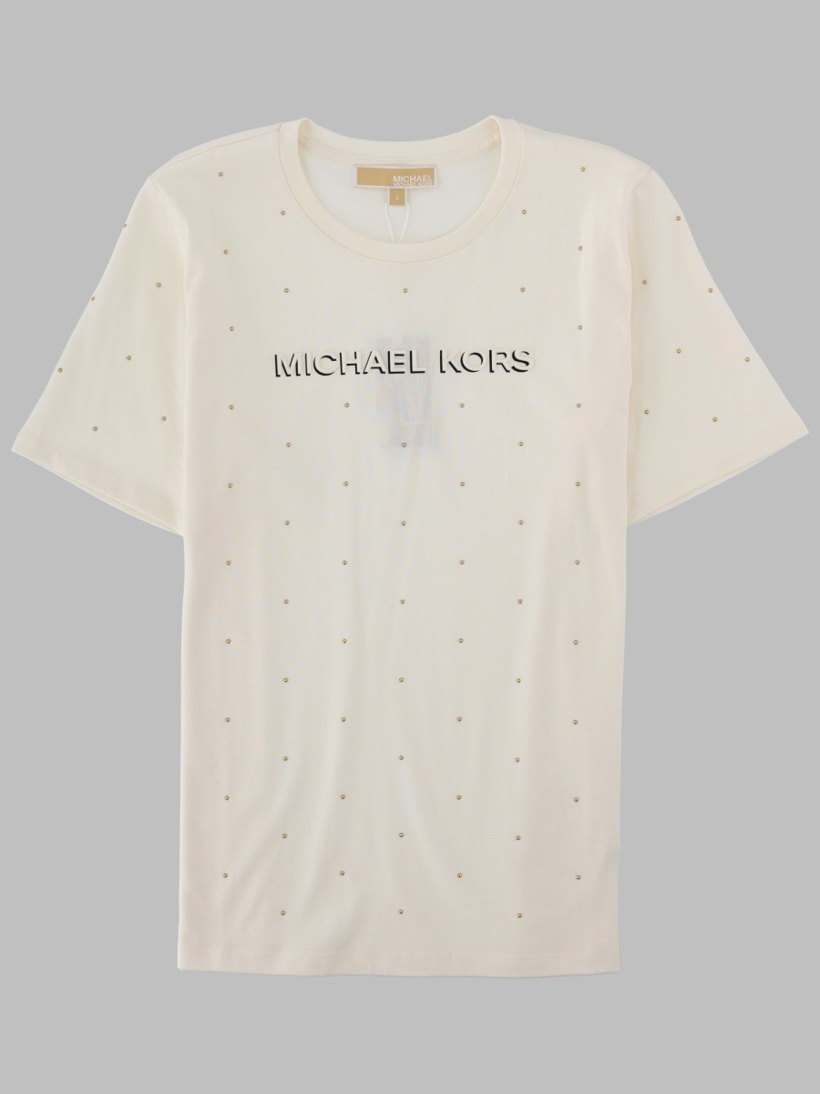 MICHAEL BY MICHAEL KORS T-SHIRT CON LOGO E STRASS
