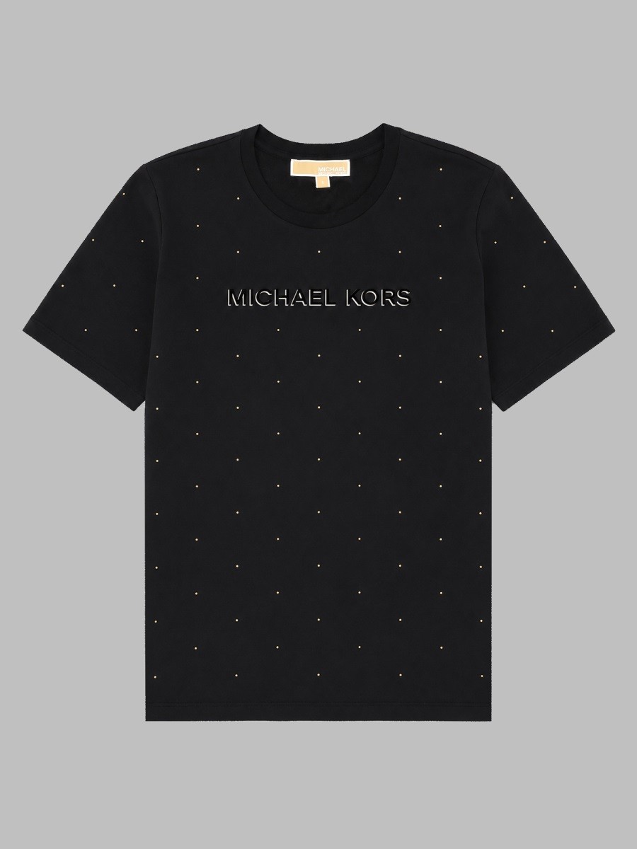 MICHAEL BY MICHAEL KORS T-SHIRT CON LOGO E STRASS