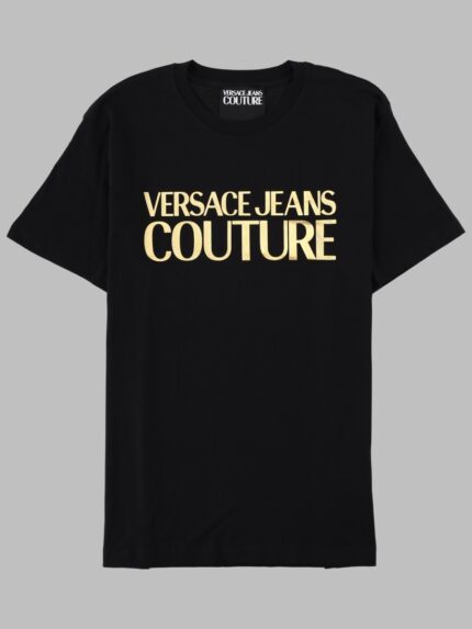 Versace Jeans Couture T-SHIRT CON LOGO METALLIZZATO