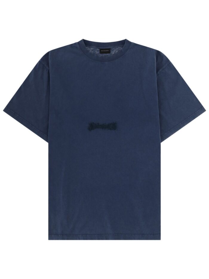 balenciaga t shirt con logo ricamato Balenciaga T-SHIRT CON LOGO RICAMATO