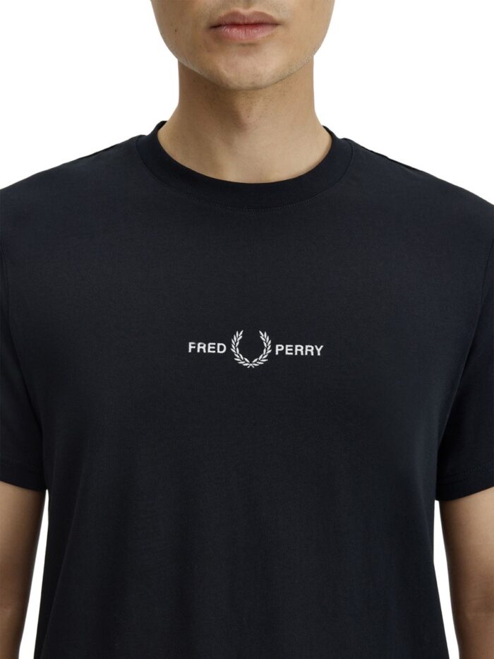 FRED PERRY T-Shirt Con Logo Ricamato