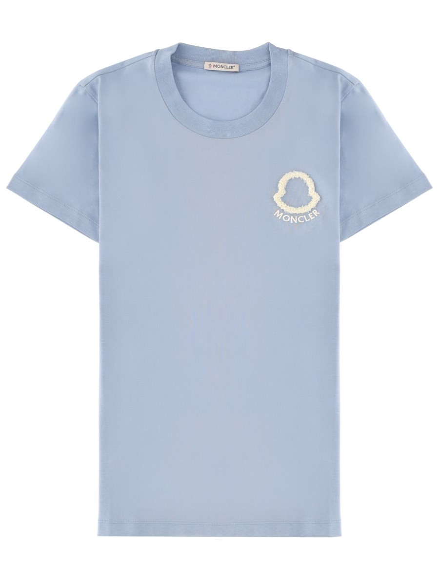 Moncler T-SHIRT CON LOGO RICAMATO