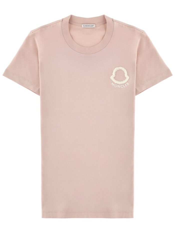 moncler t shirt con logo ricamato Moncler T-SHIRT CON LOGO RICAMATO