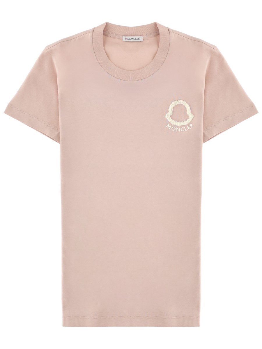 Moncler T-SHIRT CON LOGO RICAMATO