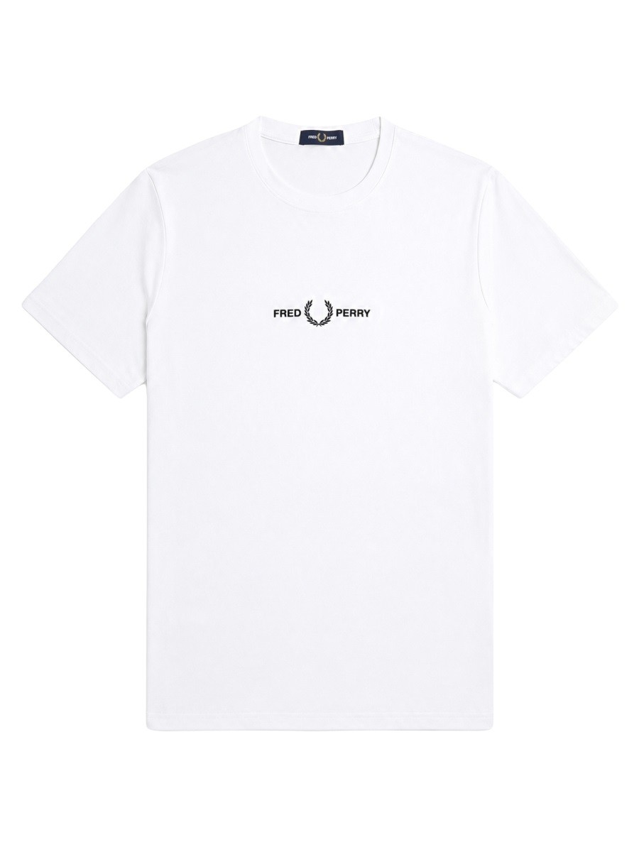FRED PERRY T-shirt Con Logo Ricamato
