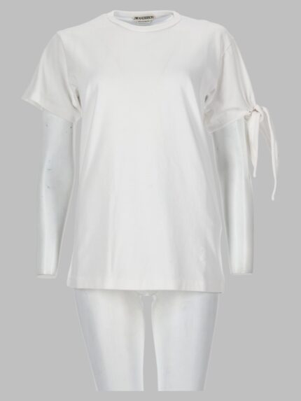 Jw Anderson T-shirt Con Manica Annodata