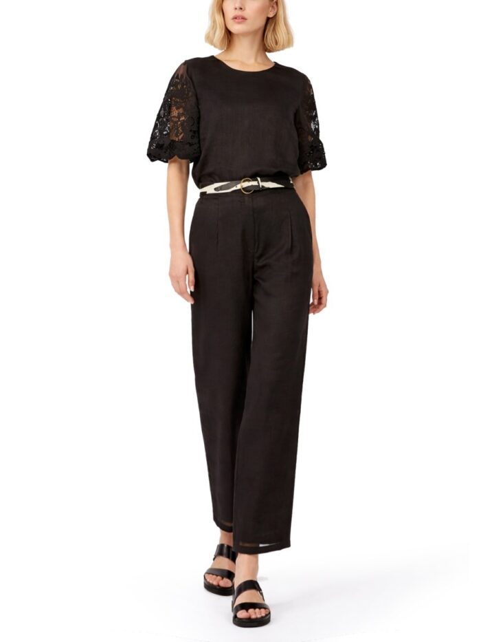 Max Mara T-SHIRT CON MANICHE IN PIZZO