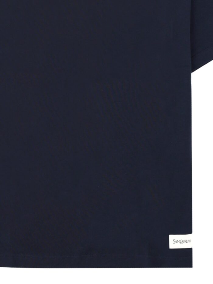 Saint Laurent T-Shirt Con Patch Logo