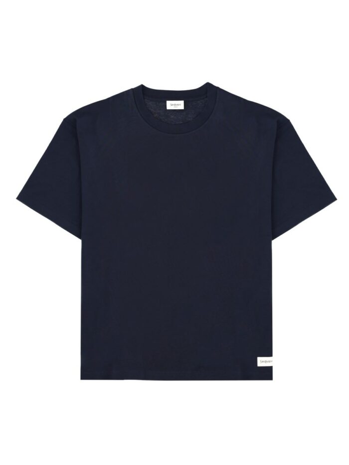 Saint Laurent T-Shirt Con Patch Logo