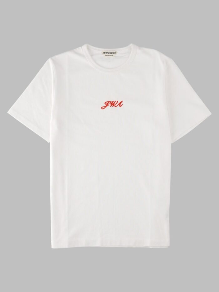 jw anderson t shirt con ricamo "jwa" Jw Anderson T-Shirt Con Ricamo "JWA"