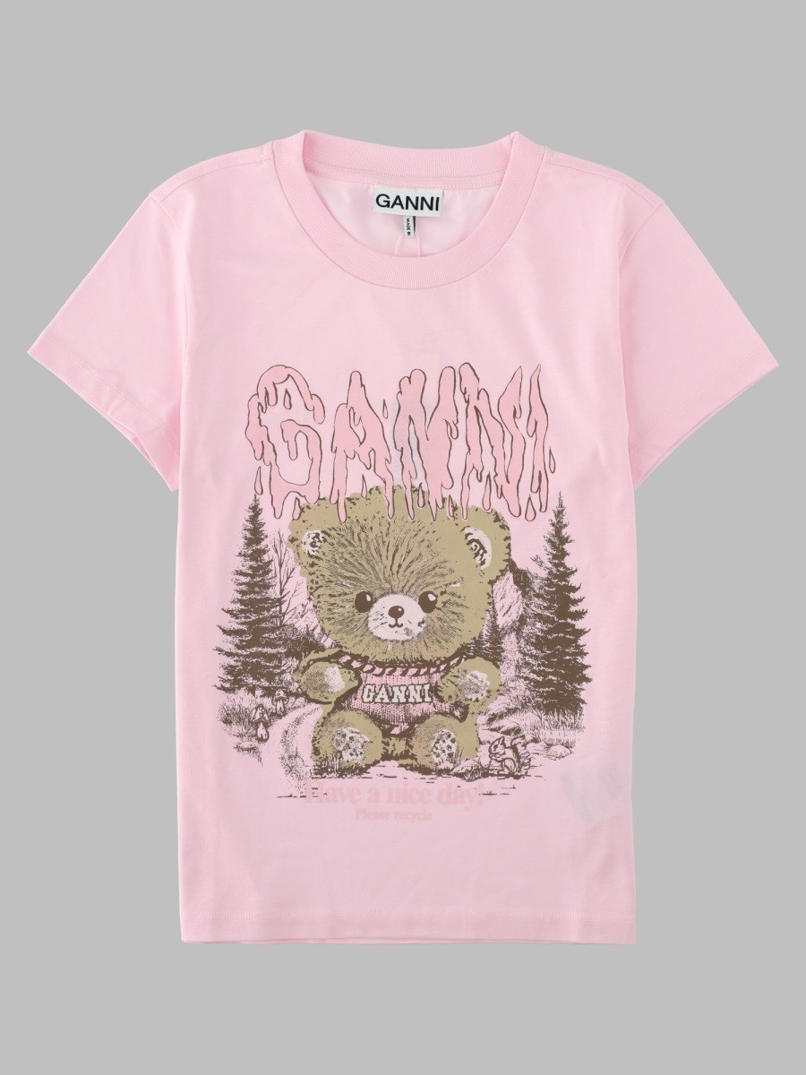GANNI T-Shirt Con Stampa