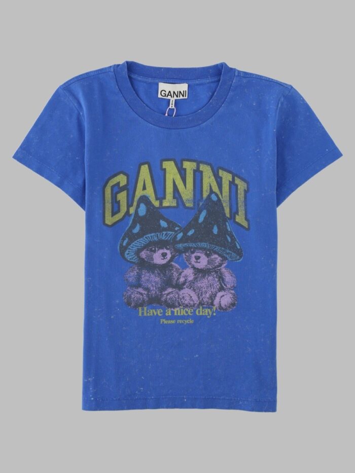 ganni t shirt con stampa GANNI T-Shirt Con Stampa