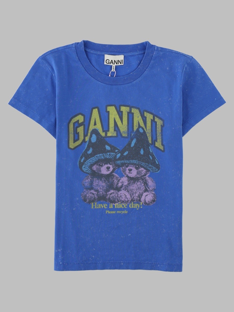 GANNI T-Shirt Con Stampa