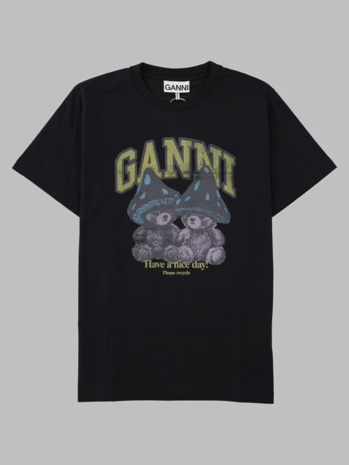ganni t shirt con stampa GANNI T-Shirt Con Stampa