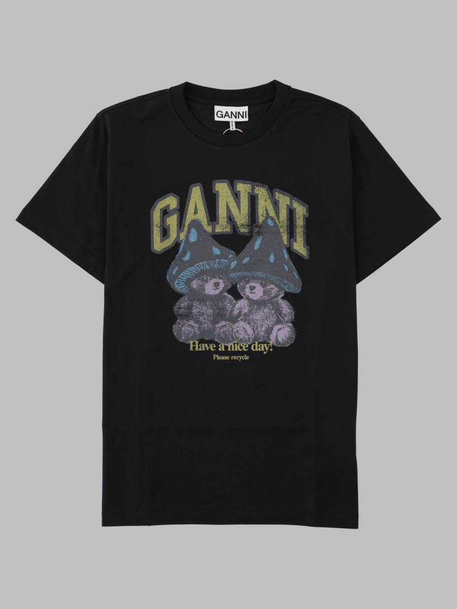 GANNI T-Shirt Con Stampa