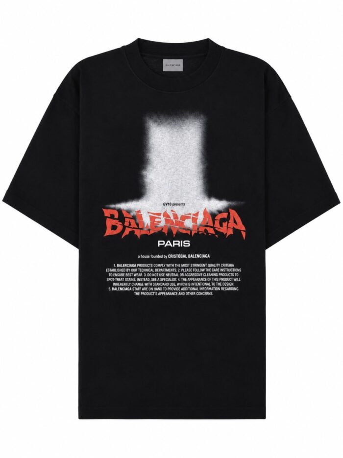 balenciaga t shirt con stampa Balenciaga T-SHIRT CON STAMPA