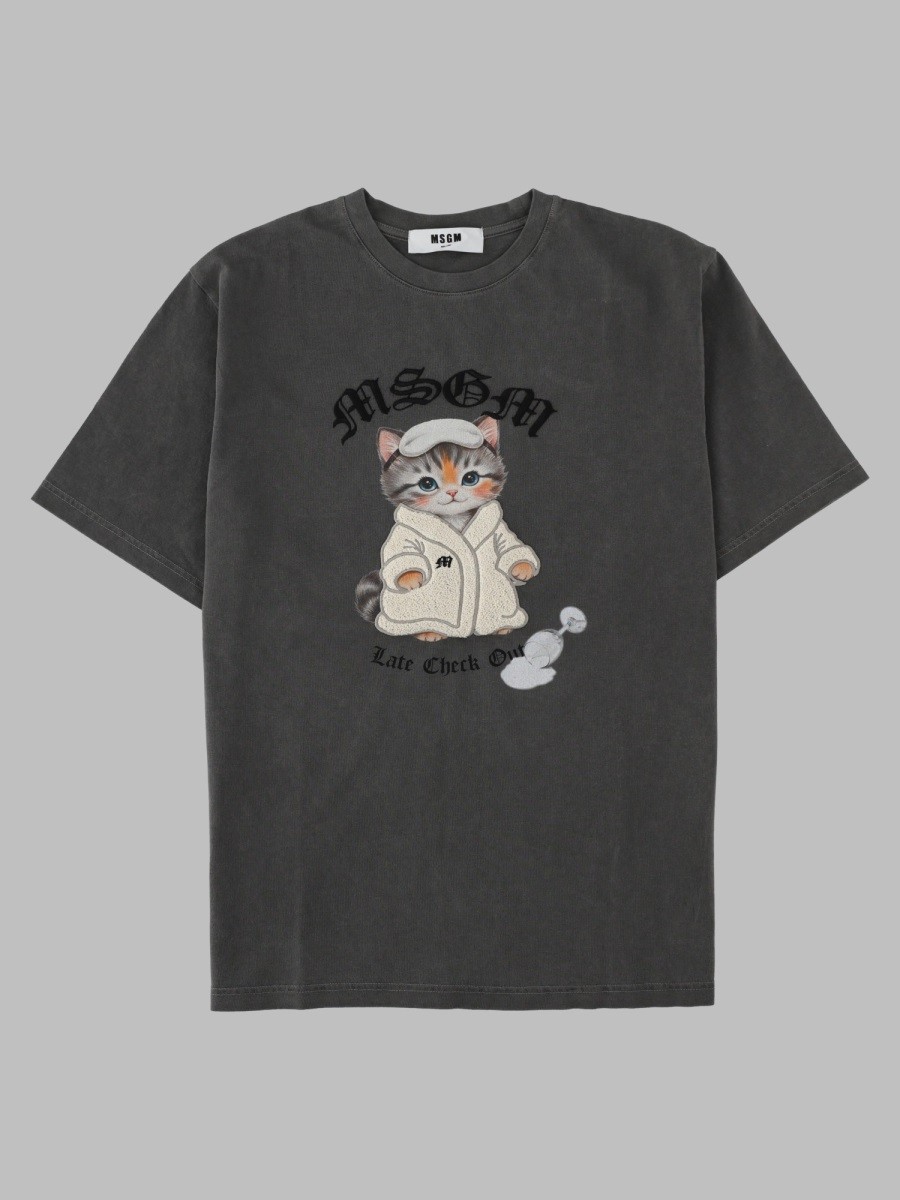 Msgm T-Shirt Con Stampa
