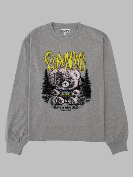 GANNI T-Shirt Con Stampa