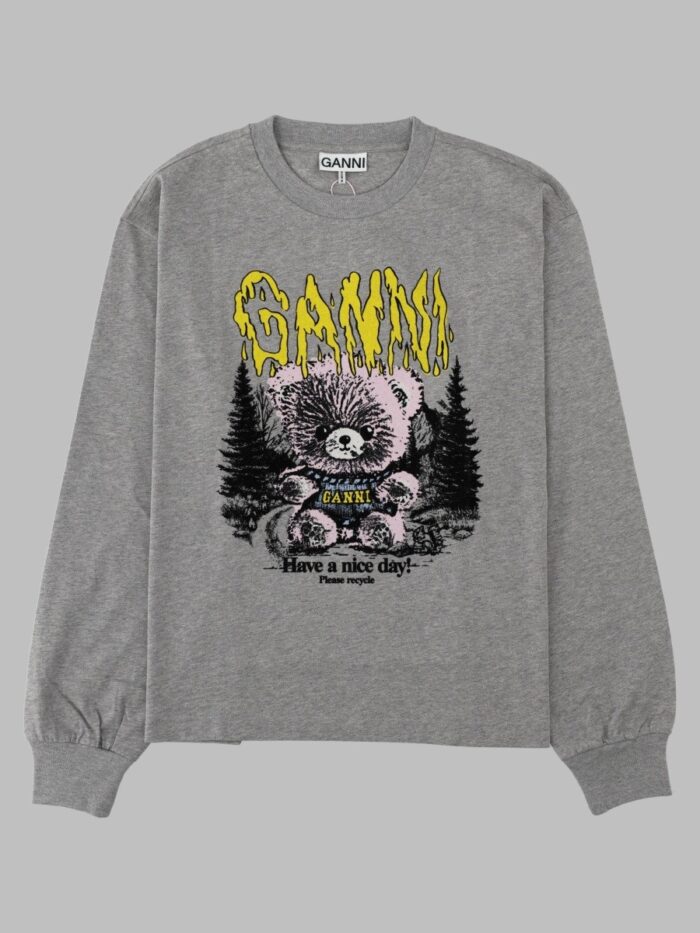 ganni t shirt con stampa GANNI T-Shirt Con Stampa
