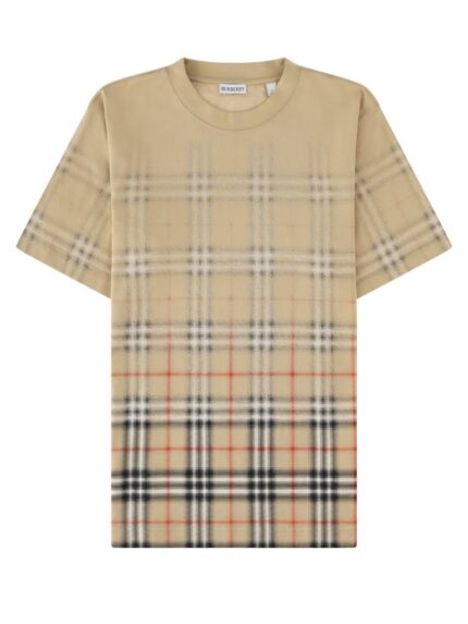 Burberry T-shirt Con Stampa Check