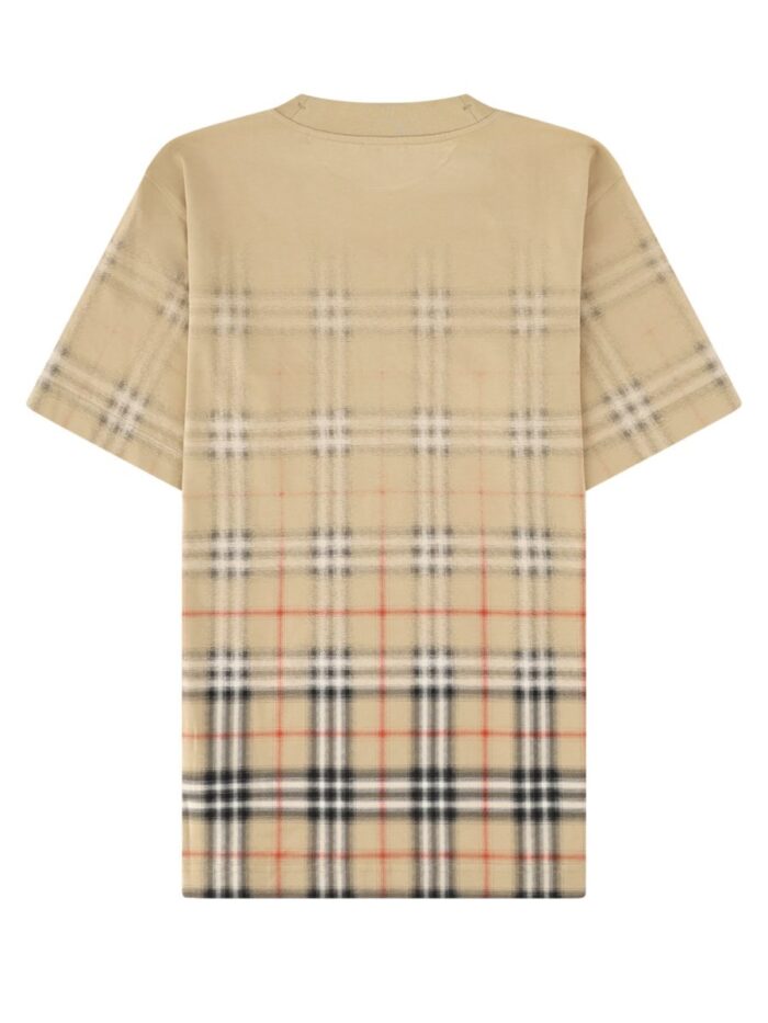 Burberry T-shirt Con Stampa Check