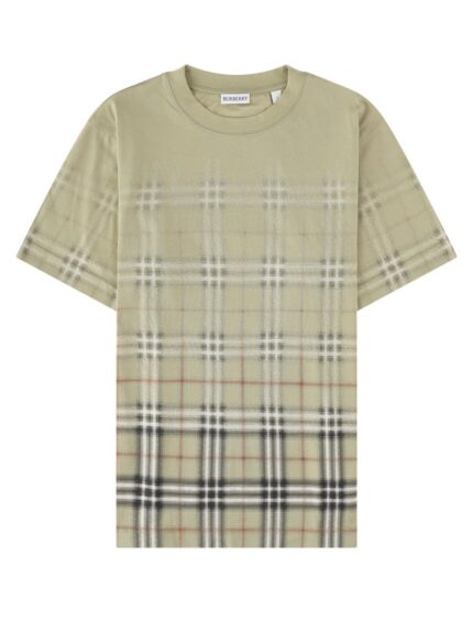 Burberry T-shirt Con Stampa Check