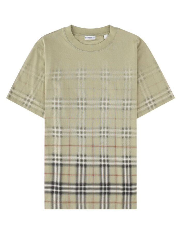 burberry t shirt con stampa check Burberry T-shirt Con Stampa Check