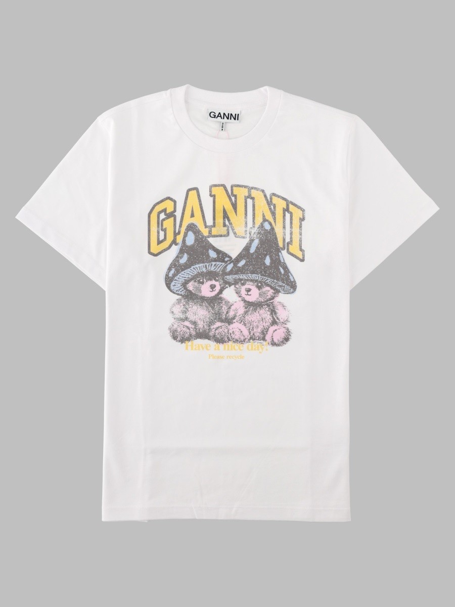 GANNI T-Shirt Con Stampa
